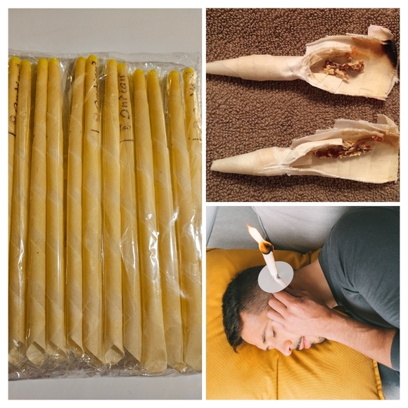 Unbranded Bath & Body Therapeutic Ear Candles 2 Pack Beaswax